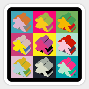 Pop Art Meeple Sticker